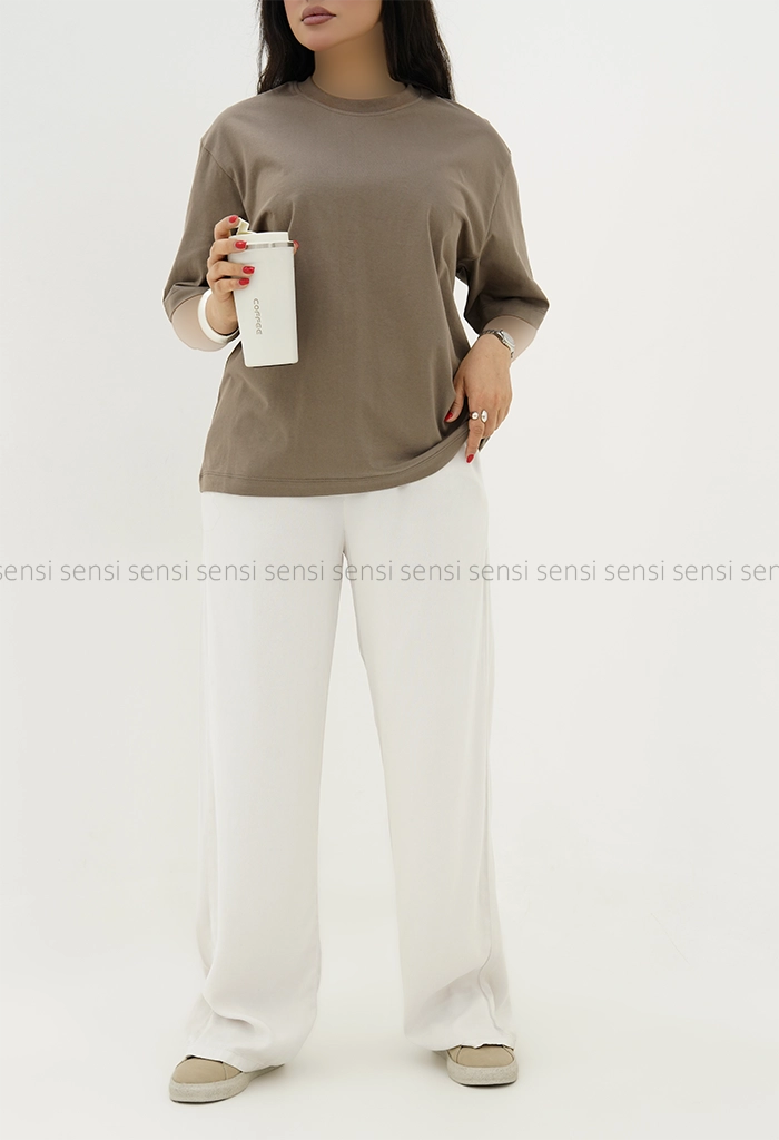 تیشرت باکسی رنگی پنبه کد1005862